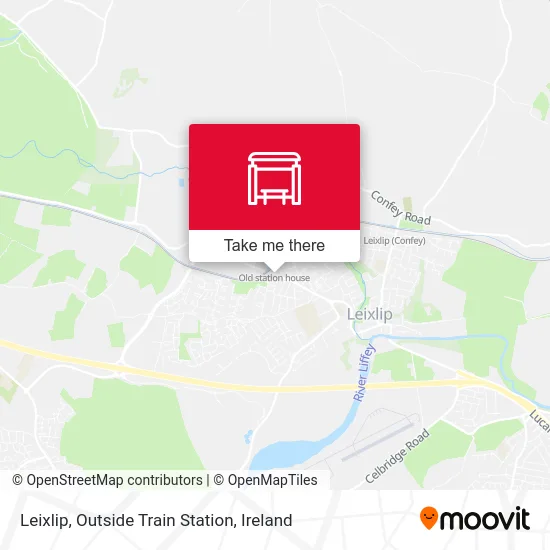 Leixlip, Outside Train Station map