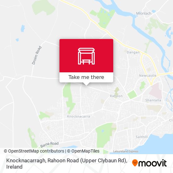 Knocknacarragh, Rahoon Road (Upper Clybaun Rd) map