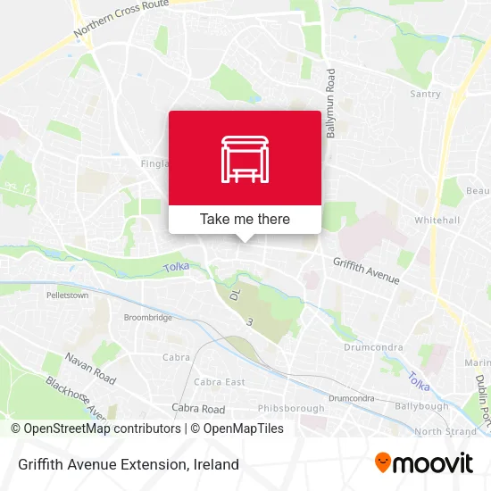 Griffith Avenue Extension map