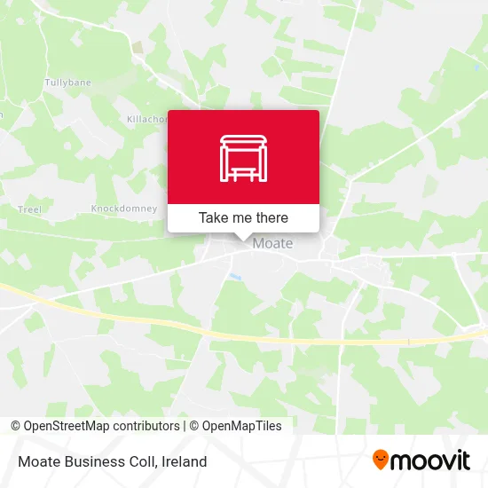Moate Business Coll map