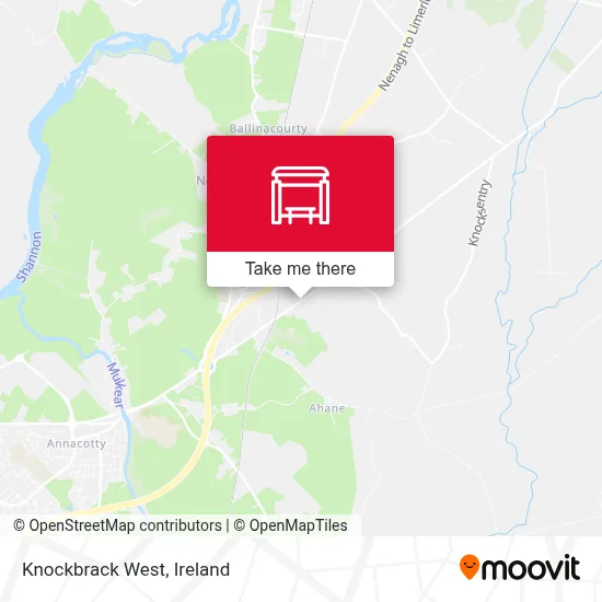 Knockbrack West map