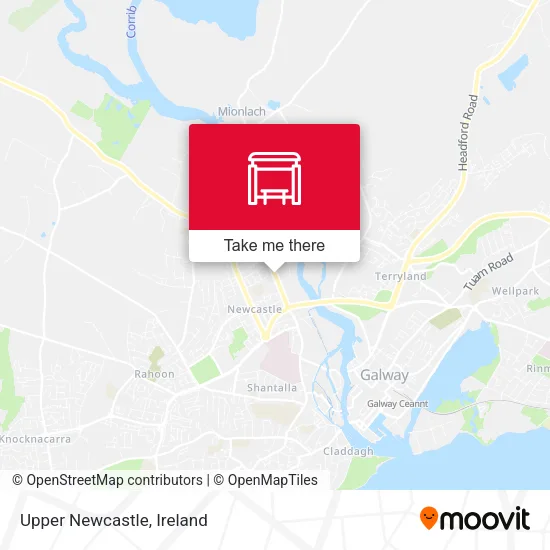 Upper Newcastle map