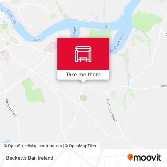 Becketts Bar map