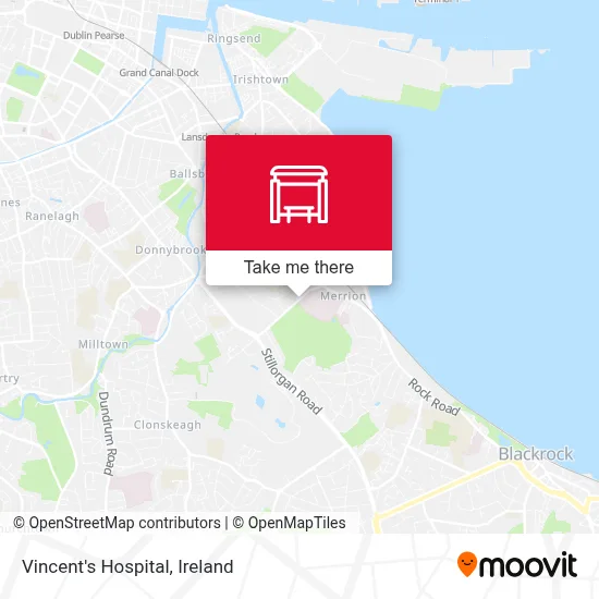 Vincent's Hospital map