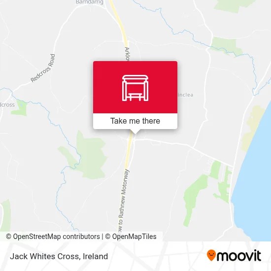 Jack Whites Cross map