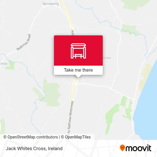 Jack Whites Cross map