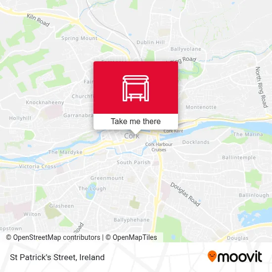St Patrick's Street map