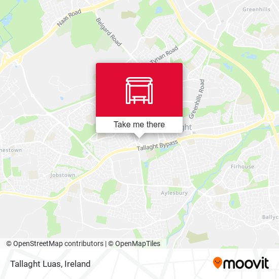 Tallaght Luas map