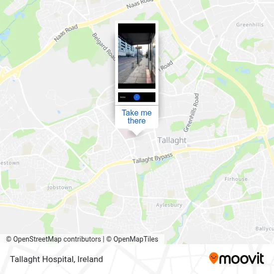 Tallaght Hospital map