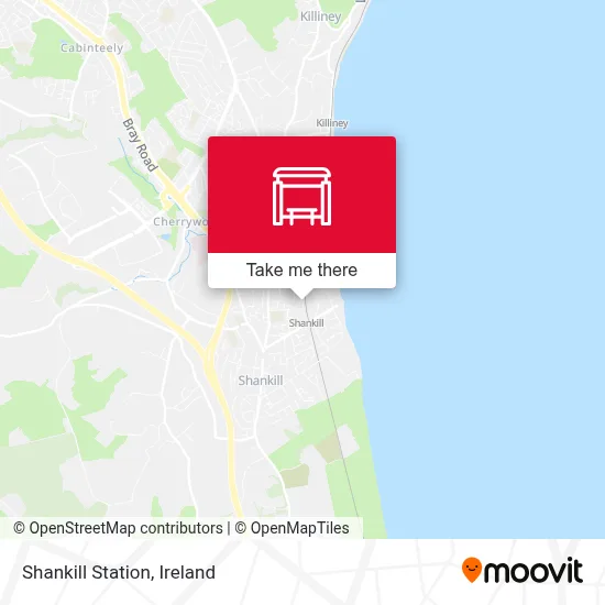 Shankill Station map
