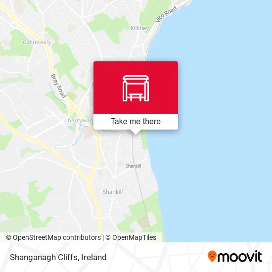 Shanganagh Cliffs map