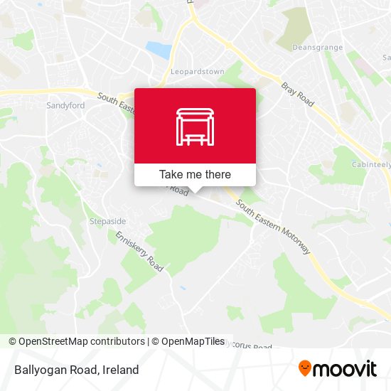 Ballyogan Road map