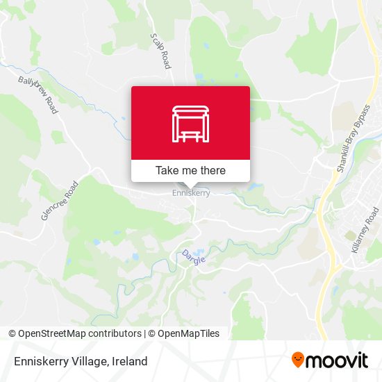 Enniskerry Village map