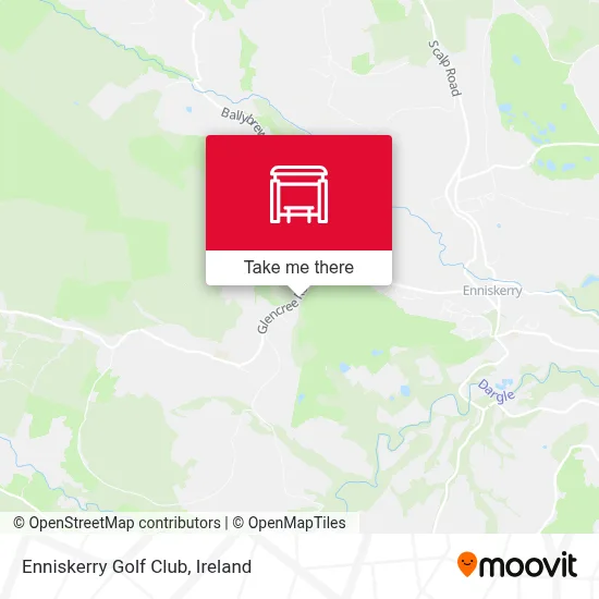 Enniskerry Golf Club map