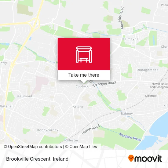 Brookville Crescent map