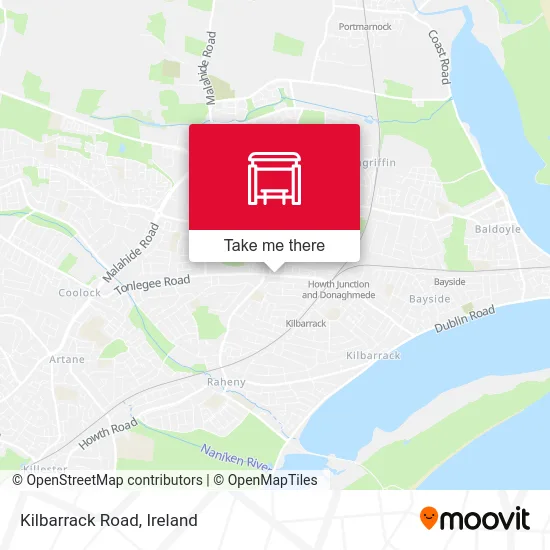 Kilbarrack Road map
