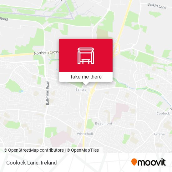 Coolock Lane map