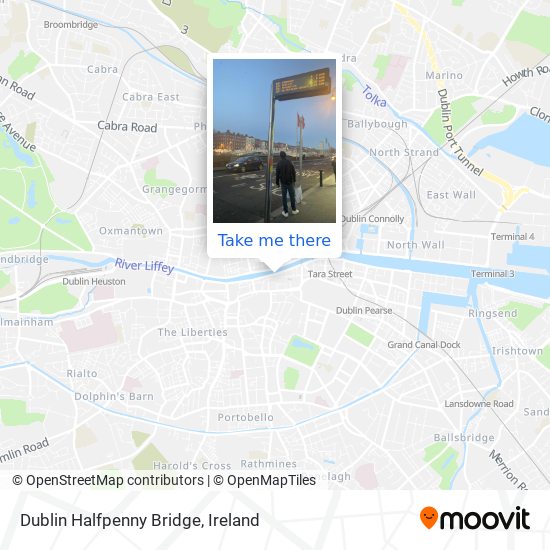 Dublin Halfpenny Bridge map