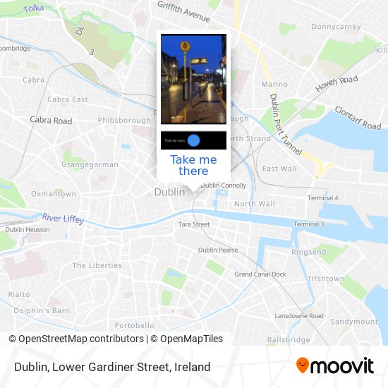 Dublin, Lower Gardiner Street map