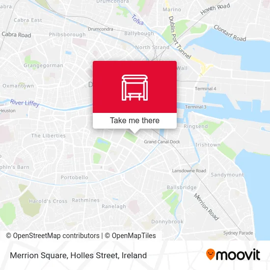 Merrion Square, Holles Street map