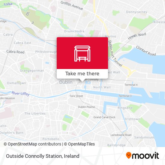 Outside Connolly Station map