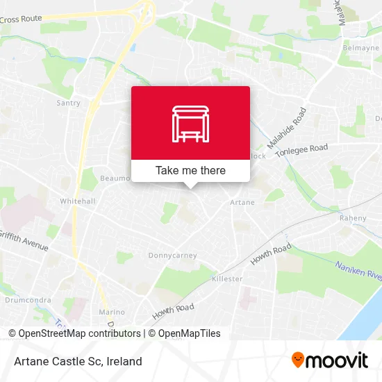 Artane Castle Sc map