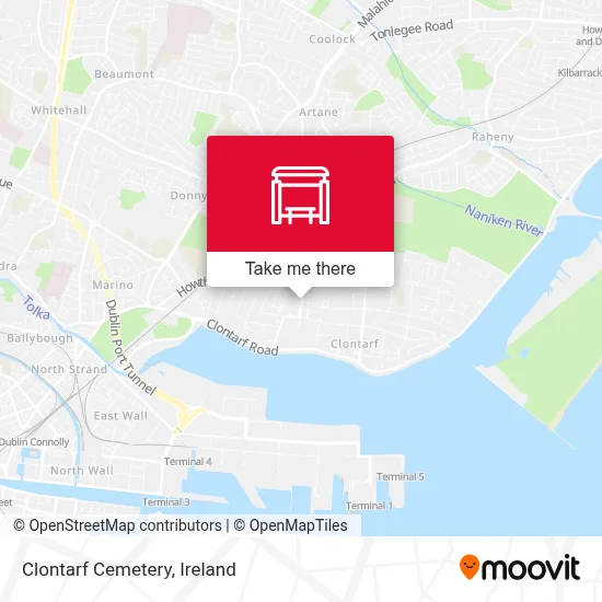 Clontarf Cemetery map