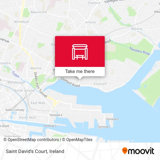 Saint David's Court map