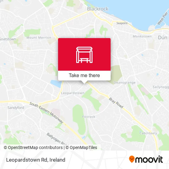 Leopardstown Rd map