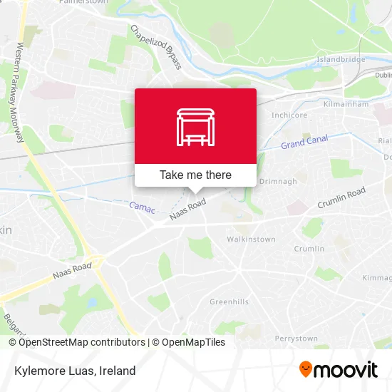 Kylemore Luas map