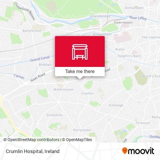 Crumlin Hospital map