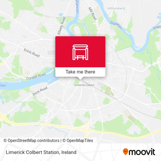 Limerick Colbert Station map