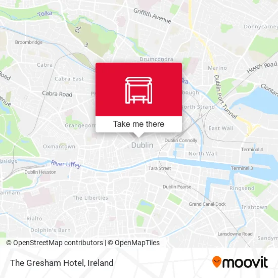 The Gresham Hotel map