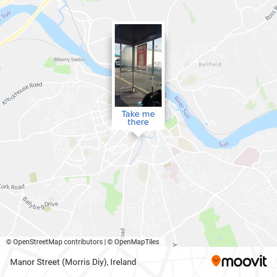 Manor Street (Morris Diy) map