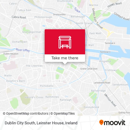 Dublin City South, Leinster House map