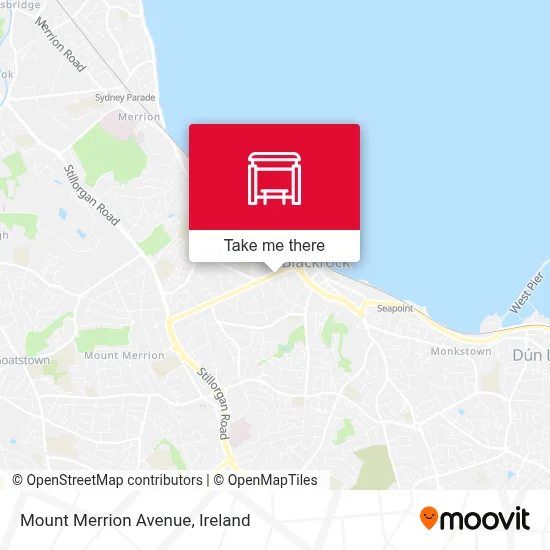 Mount Merrion Avenue map