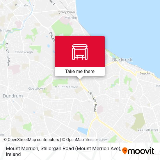 Mount Merrion, Stillorgan Road (Mount Merrion Ave) map