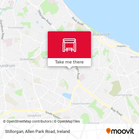 Stillorgan, Allen Park Road map