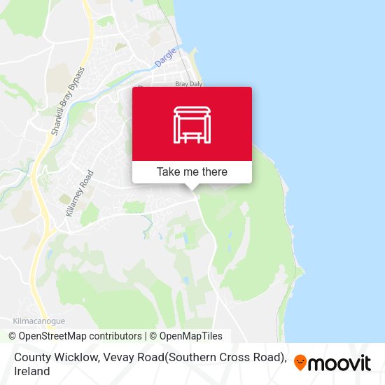 County Wicklow, Vevay Road(Southern Cross Road) map