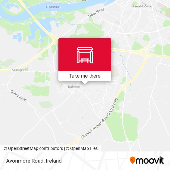 Avonmore Road map