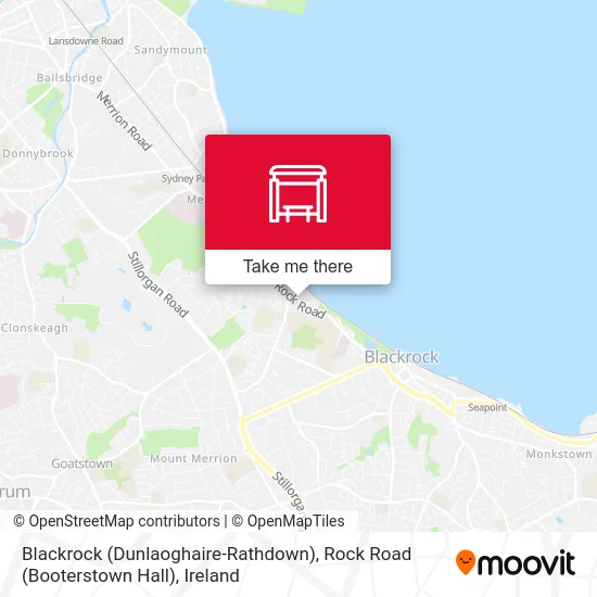 Blackrock (Dunlaoghaire-Rathdown), Rock Road (Booterstown Hall) map