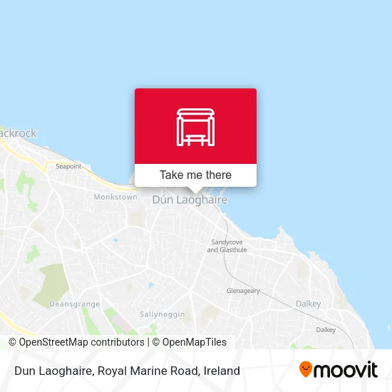 Dun Laoghaire, Royal Marine Road map