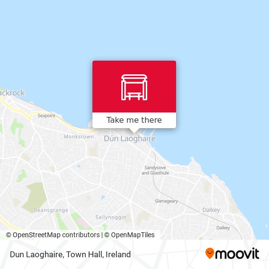 Dun Laoghaire, Town Hall map