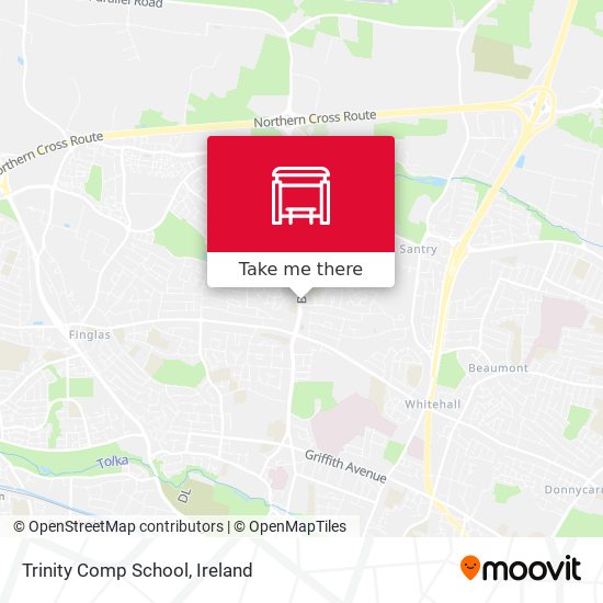 Trinity Comp School map