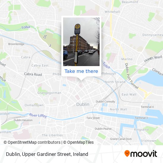Dublin, Upper Gardiner Street map