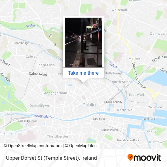 Upper Dorset St (Temple Street) map