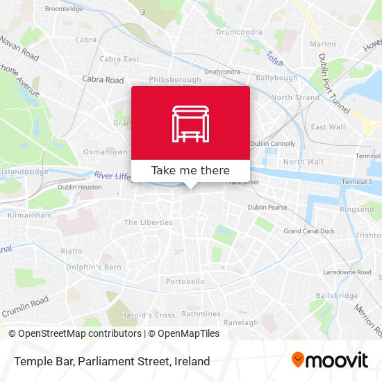 Temple Bar, Parliament Street plan