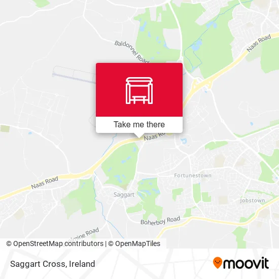 Saggart Cross map