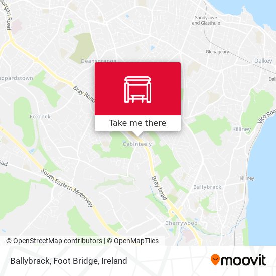 Ballybrack, Foot Bridge map