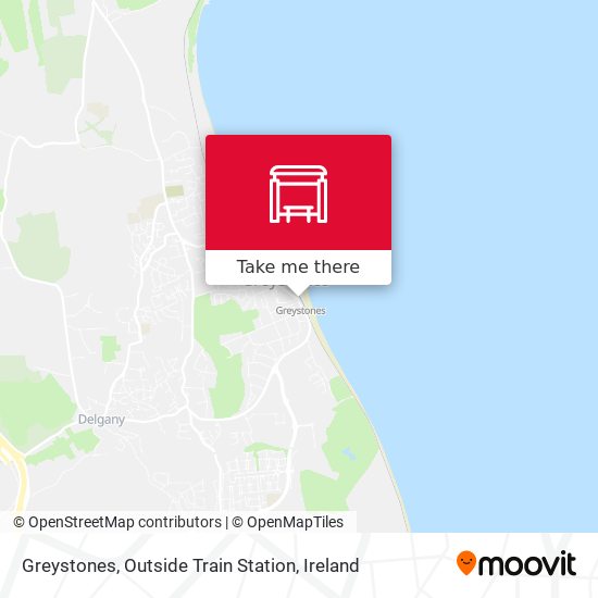 Greystones, Outside Train Station map